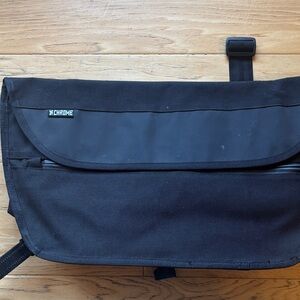 Chrome Black Messenger Bag